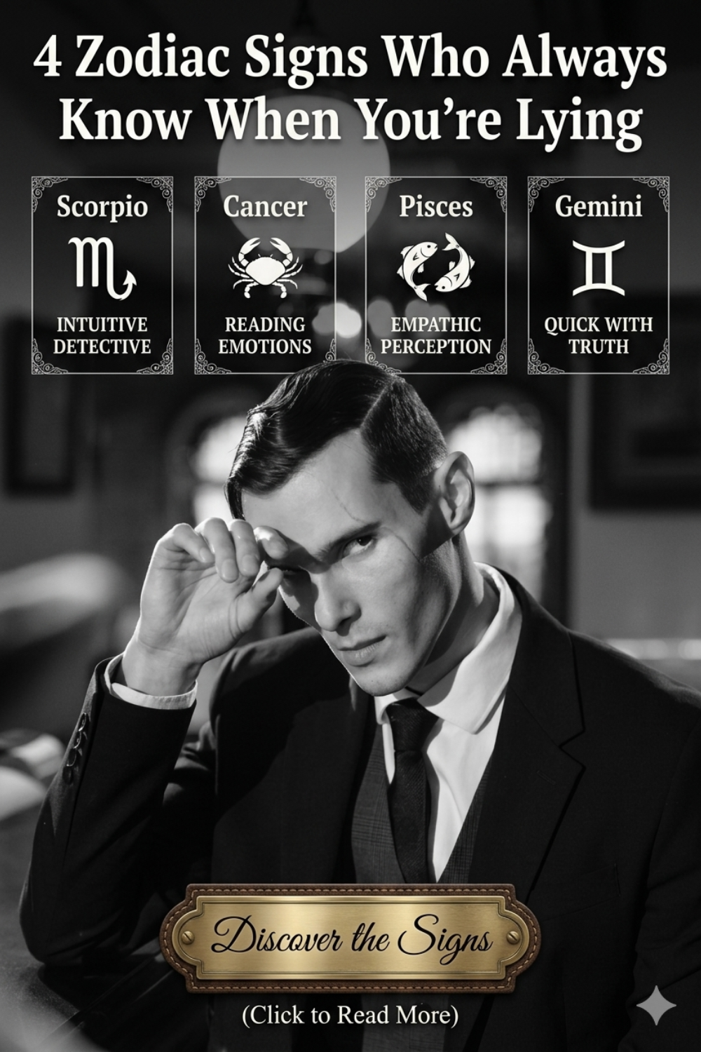 4 Zodiac Signs Who Always Know When You're Lying