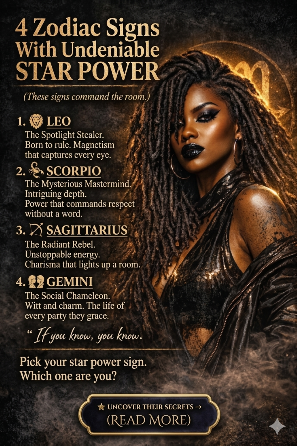 4 Zodiac Signs With Undeniable Star Power