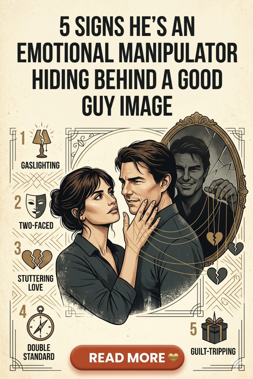 5 Signs He's an Emotional Manipulator Hiding Behind a Good Guy Image