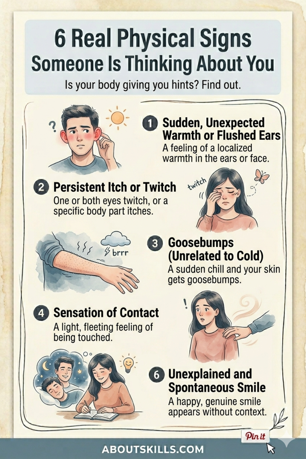 6 Real Physical Signs Someone Is Thinking About You