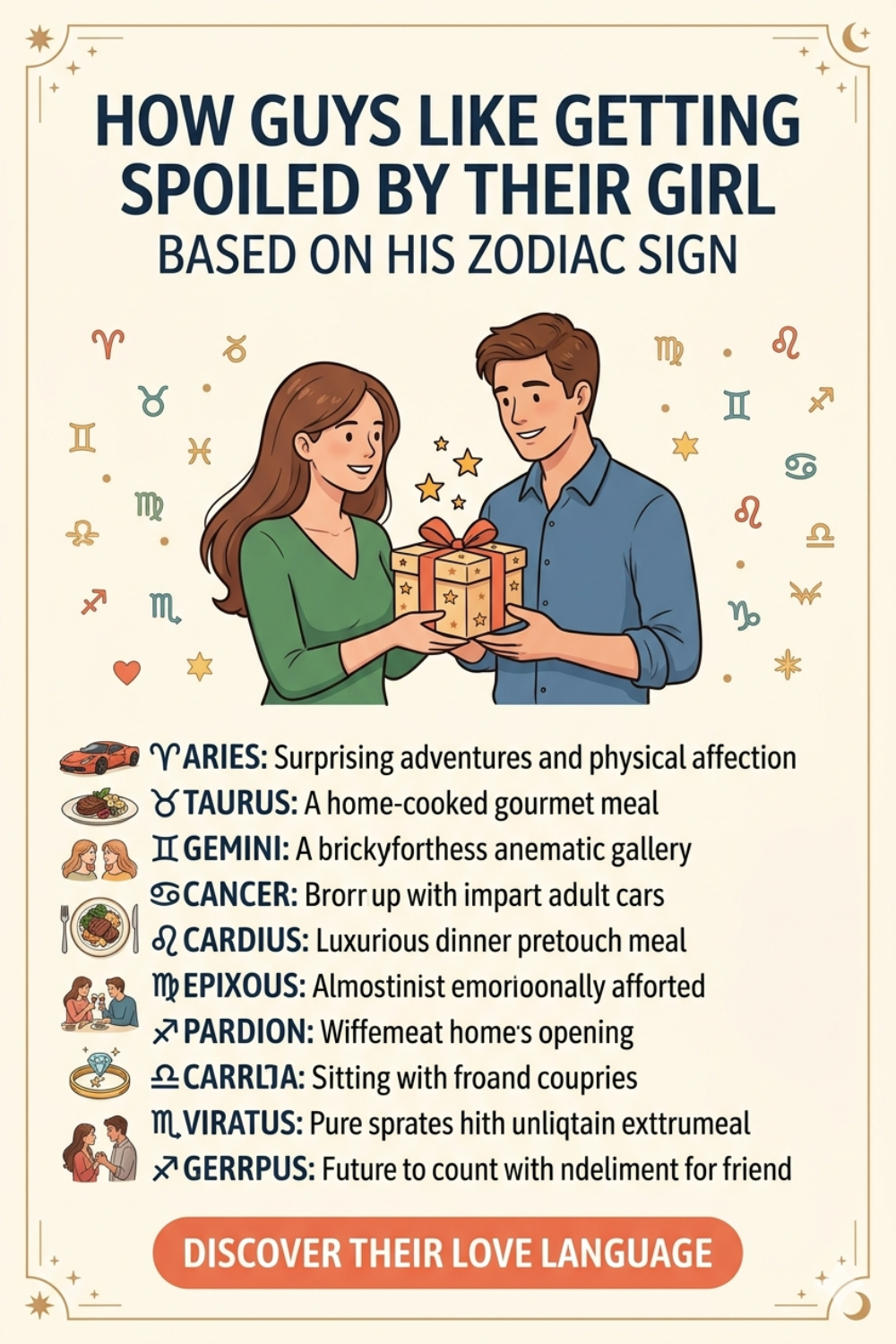 How Guys Like Getting Spoiled By Their Girl Based On His Zodiac Sign