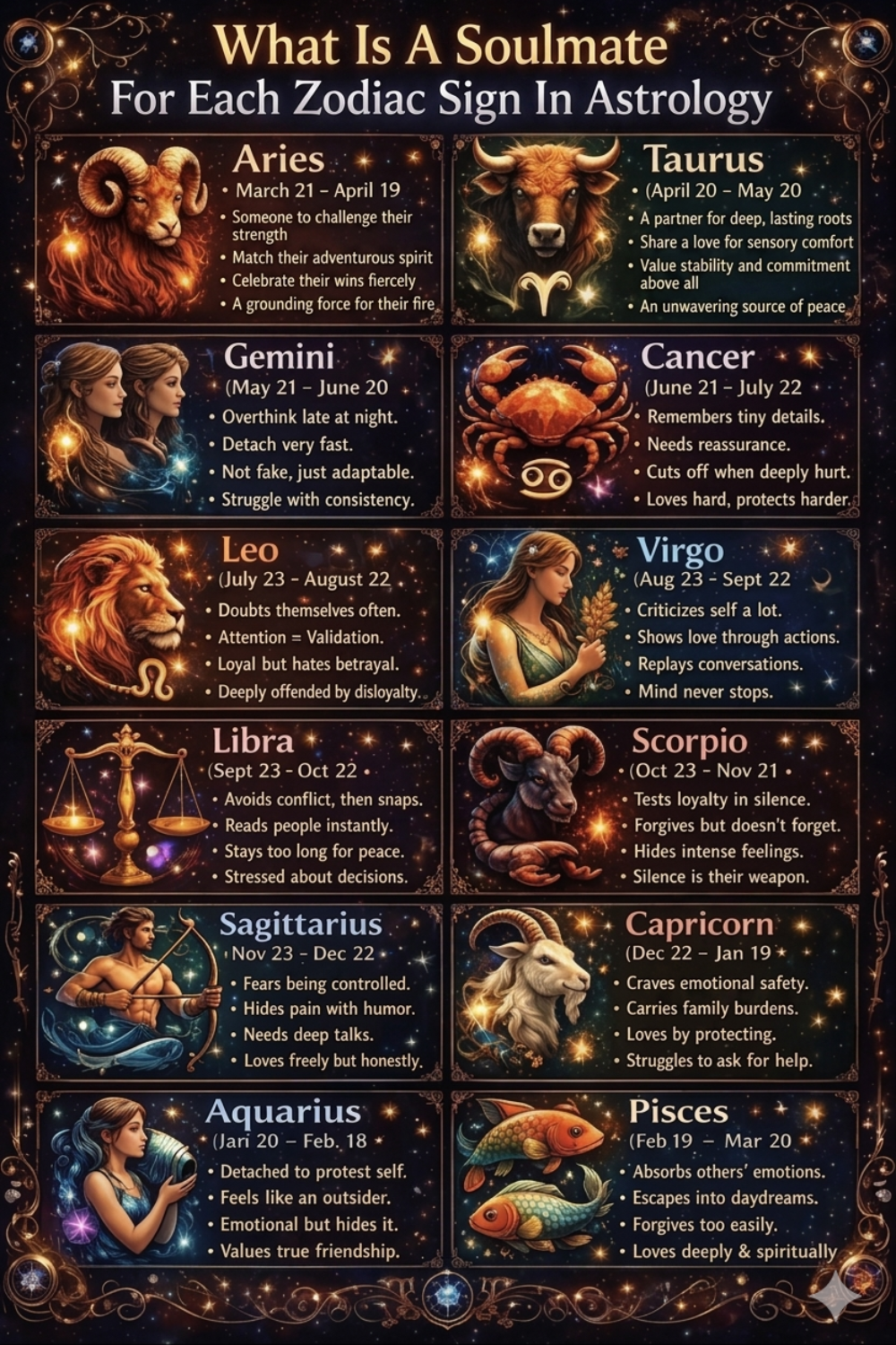 What Is A Soulmate For Each Zodiac Sign In Astrology