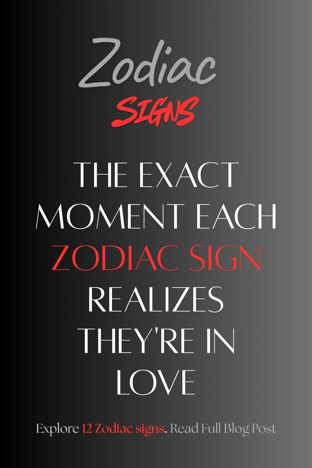 The Exact Moment Each Zodiac Sign Realizes They're In Love