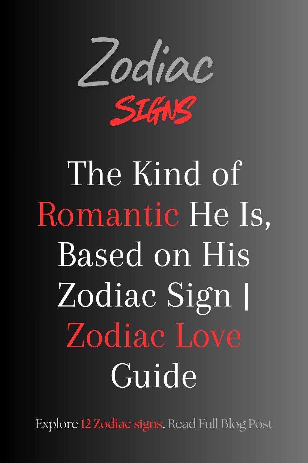 The Kind of Romantic He Is, Based on His Zodiac Sign _ Zodiac Love Guide