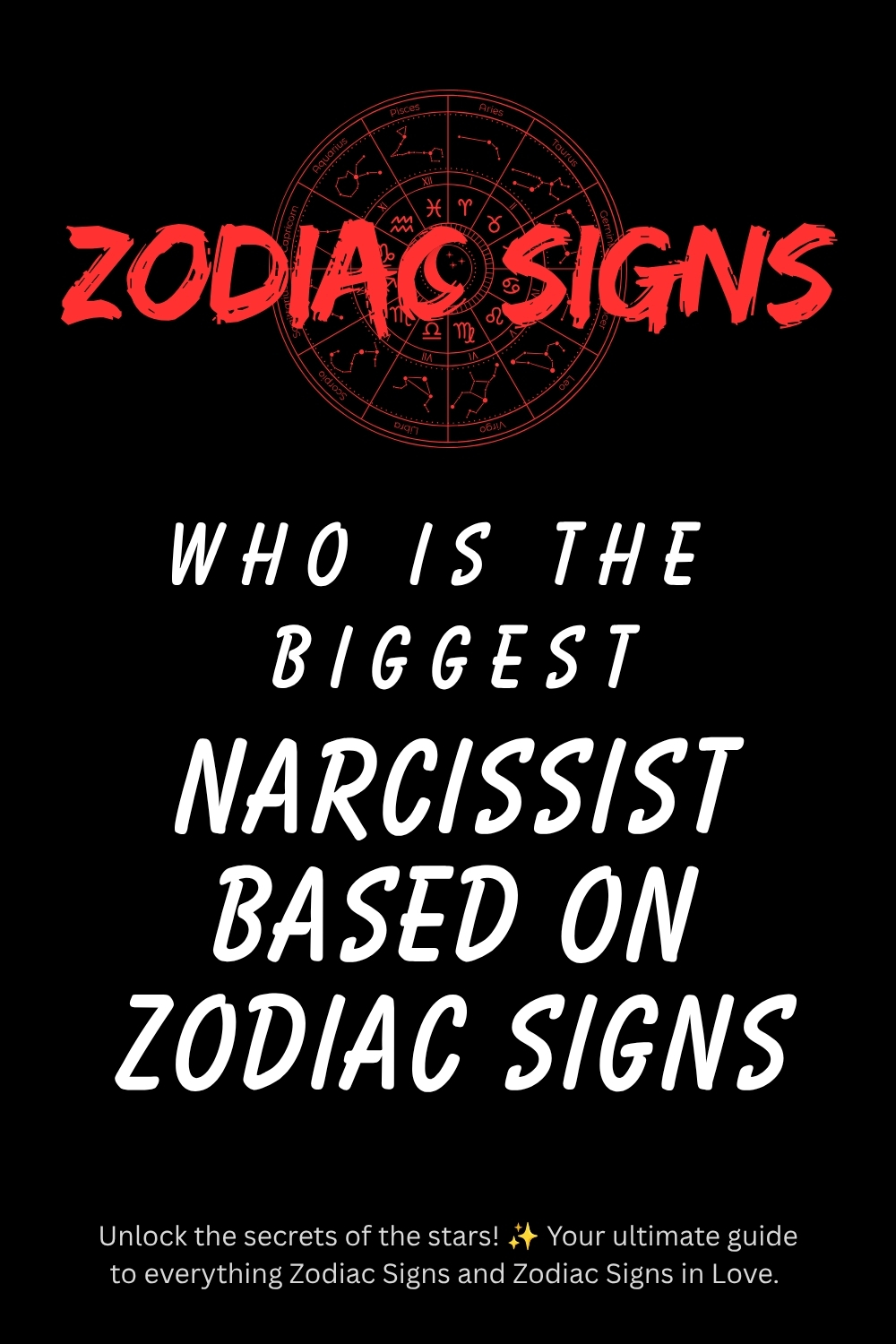 Who is the Biggest Narcissist Based on Zodiac Signs