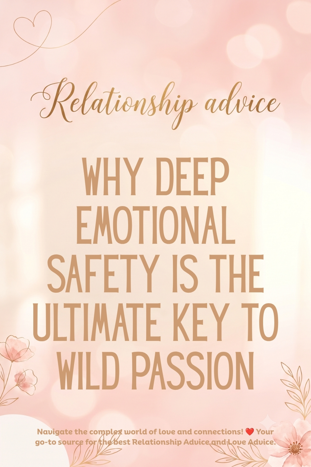 Why Deep Emotional Safety is the Ultimate Key to Wild Passion