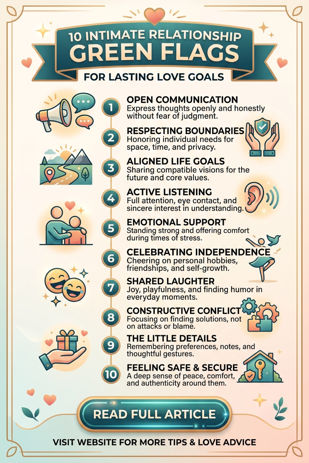 10 Intimate Relationship Green Flags for Lasting Love Goals