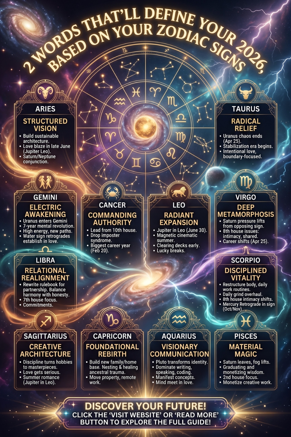 2 Words That’ll Define Your 2026, Based On Your Zodiac Signs