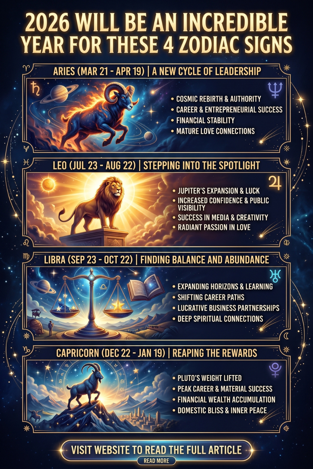 2026 Will Be An Incredible Year For These 4 Zodiac Signs