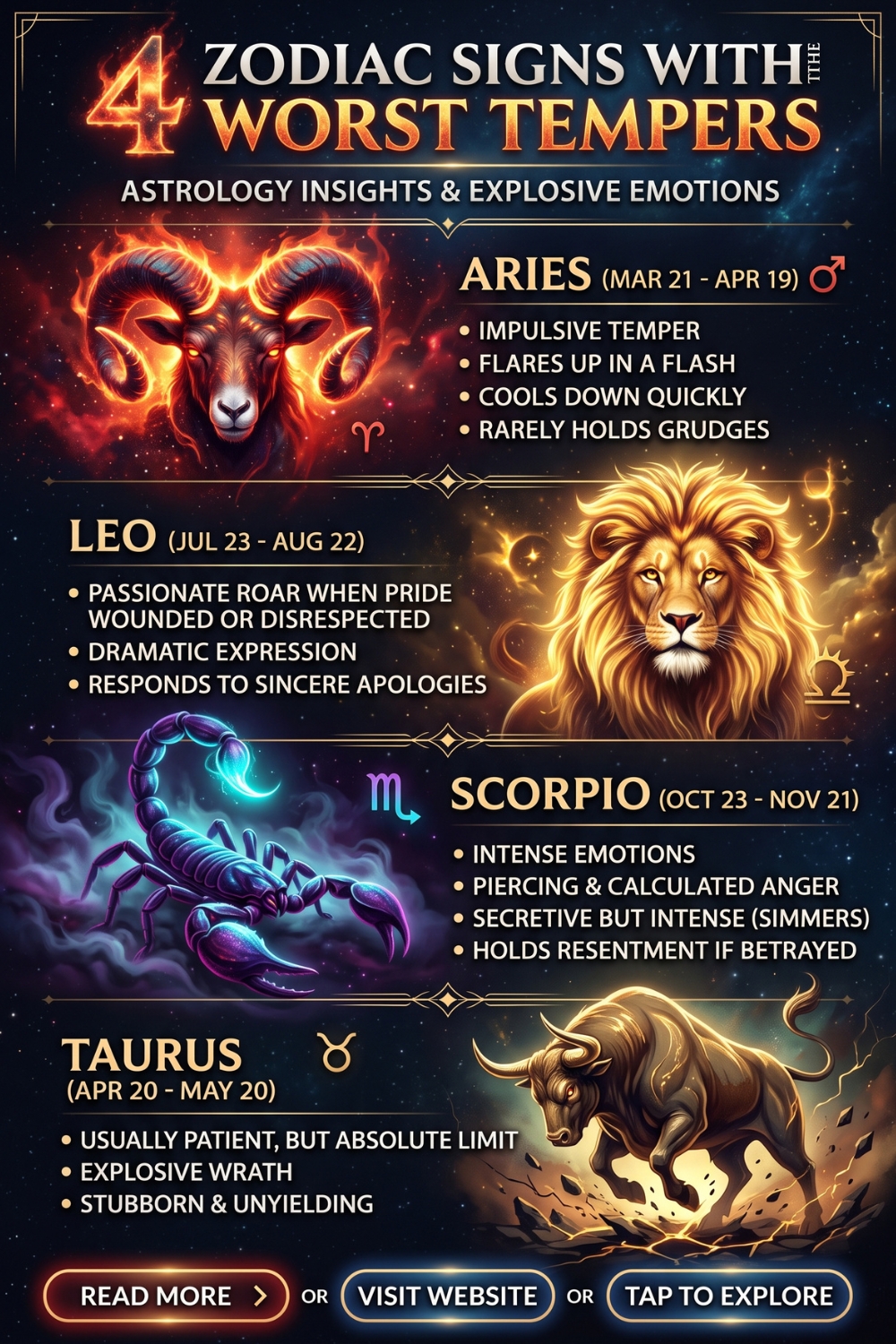 4 Zodiac Signs With The Worst Tempers