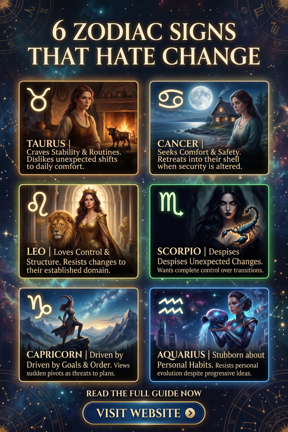 6 Zodiac Signs That Hate Change