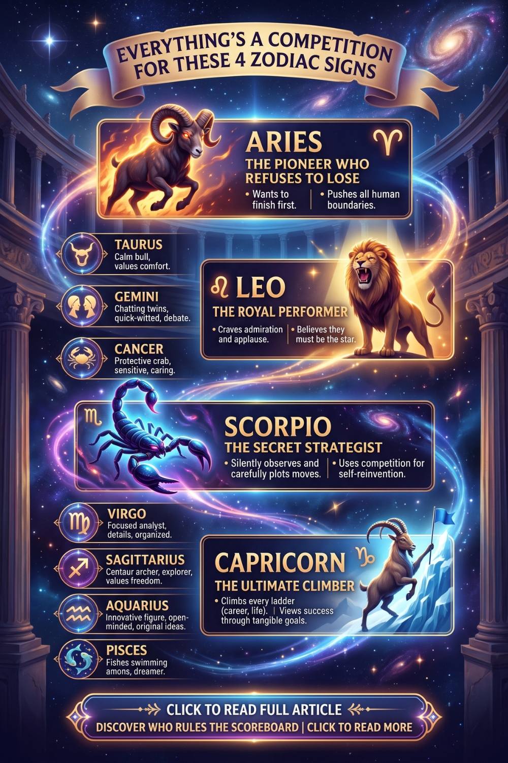 Everything's A Competition For These 4 Zodiac Signs