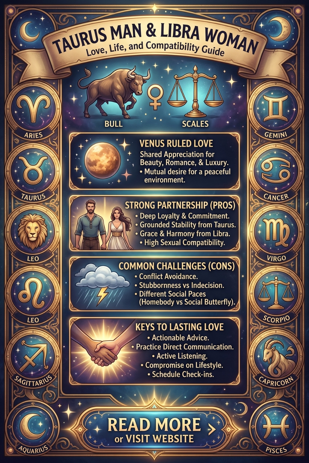 Taurus Man & Libra Woman – Love, Life, and Compatibility Guide