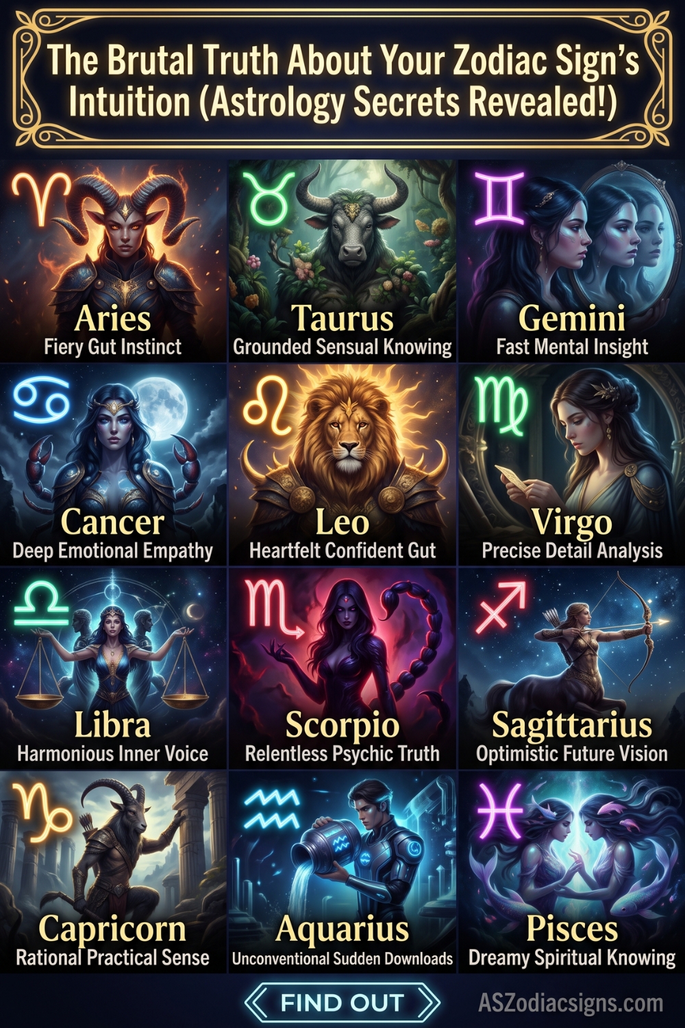 The Brutal Truth About Your Zodiac Sign's Intuition (Astrology Secrets Revealed!)