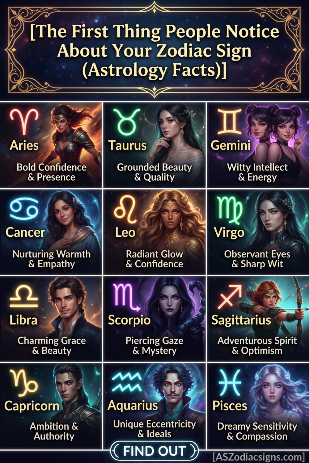 The First Thing People Notice About Your Zodiac Sign (Astrology Facts)