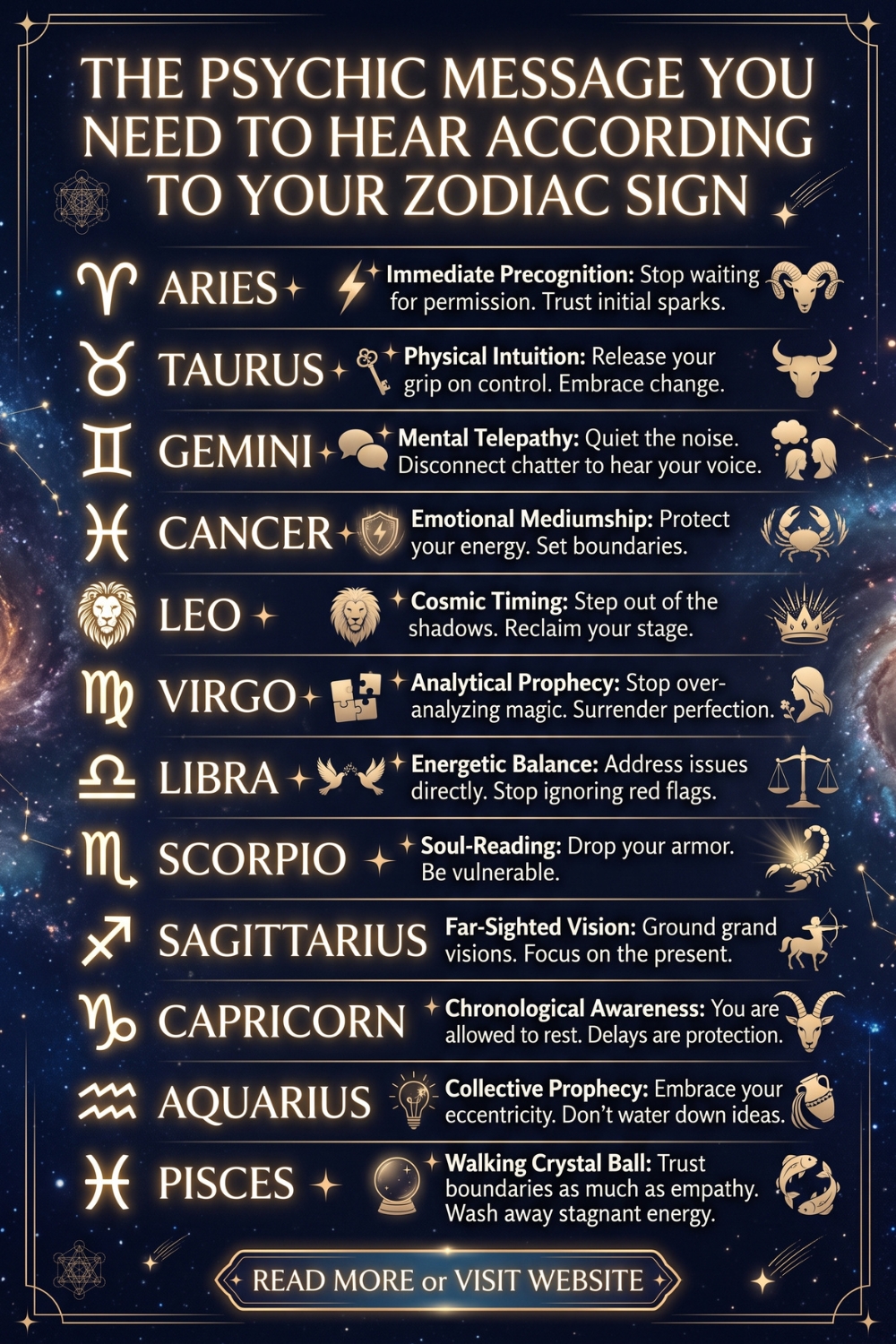 The Psychic Message You Need To Hear According To Your Zodiac Sign