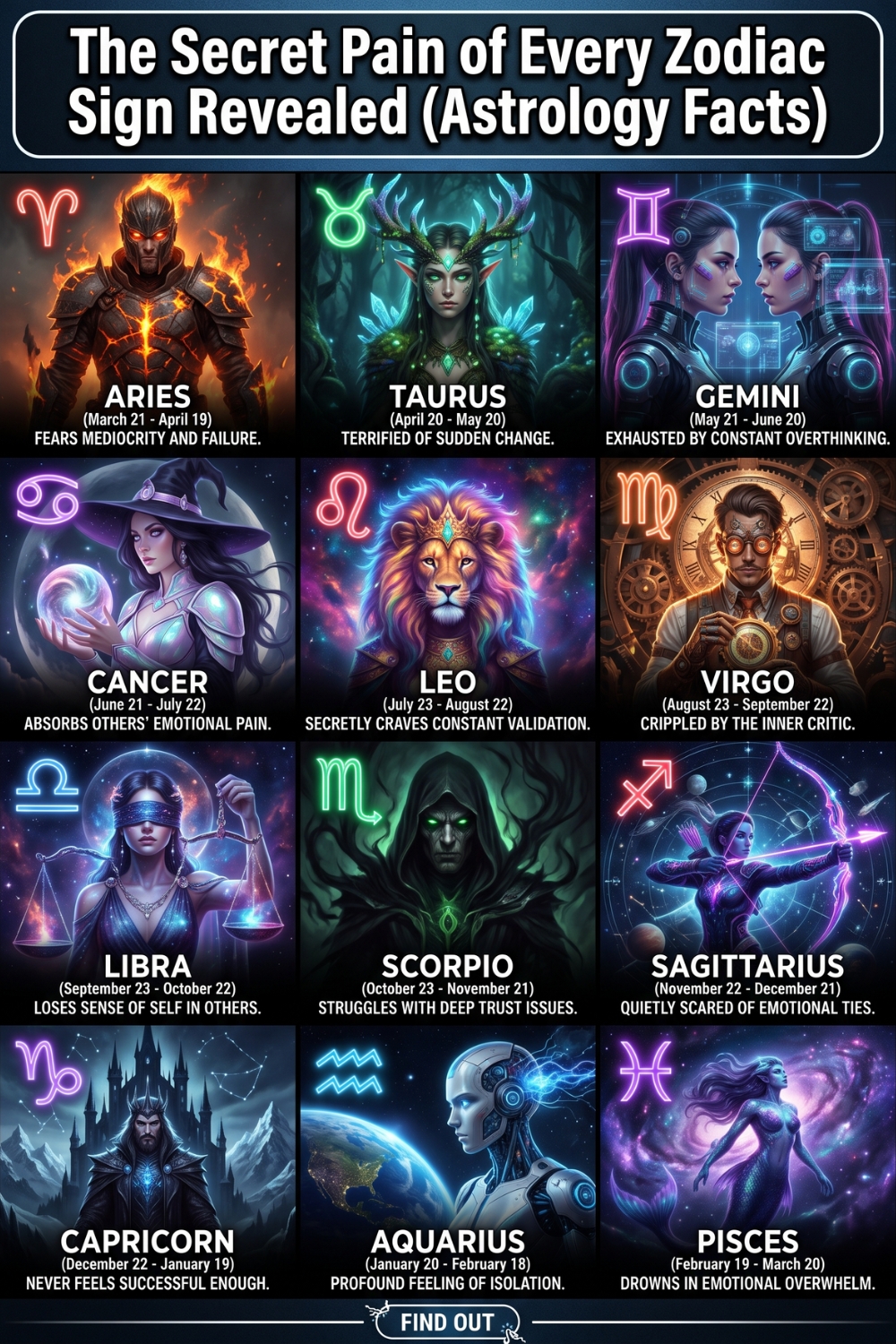 The Secret Pain of Every Zodiac Sign Revealed (Astrology Facts)