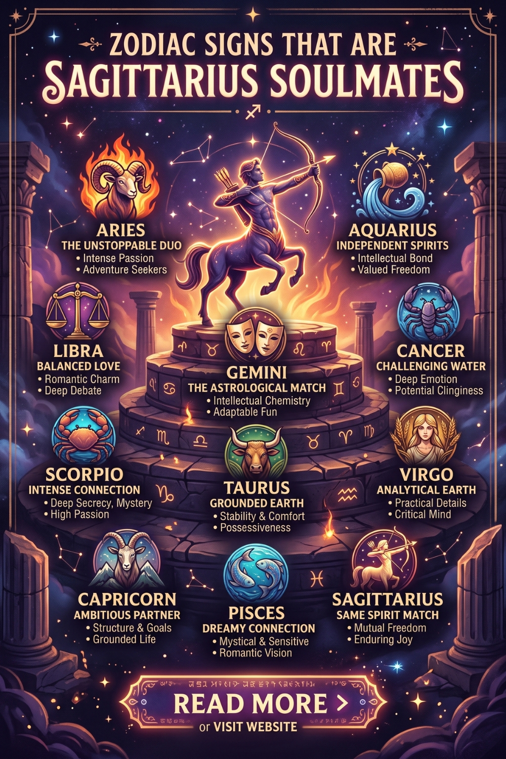 The Ultimate Guide to Zodiac Signs That Are Sagittarius Soulmates