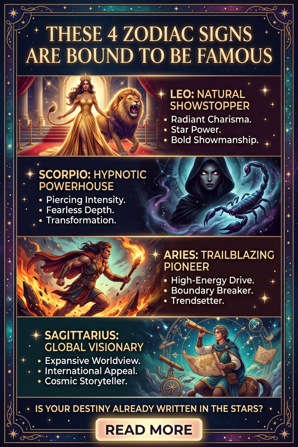 These 4 Zodiac Signs Are Bound to Be Famous