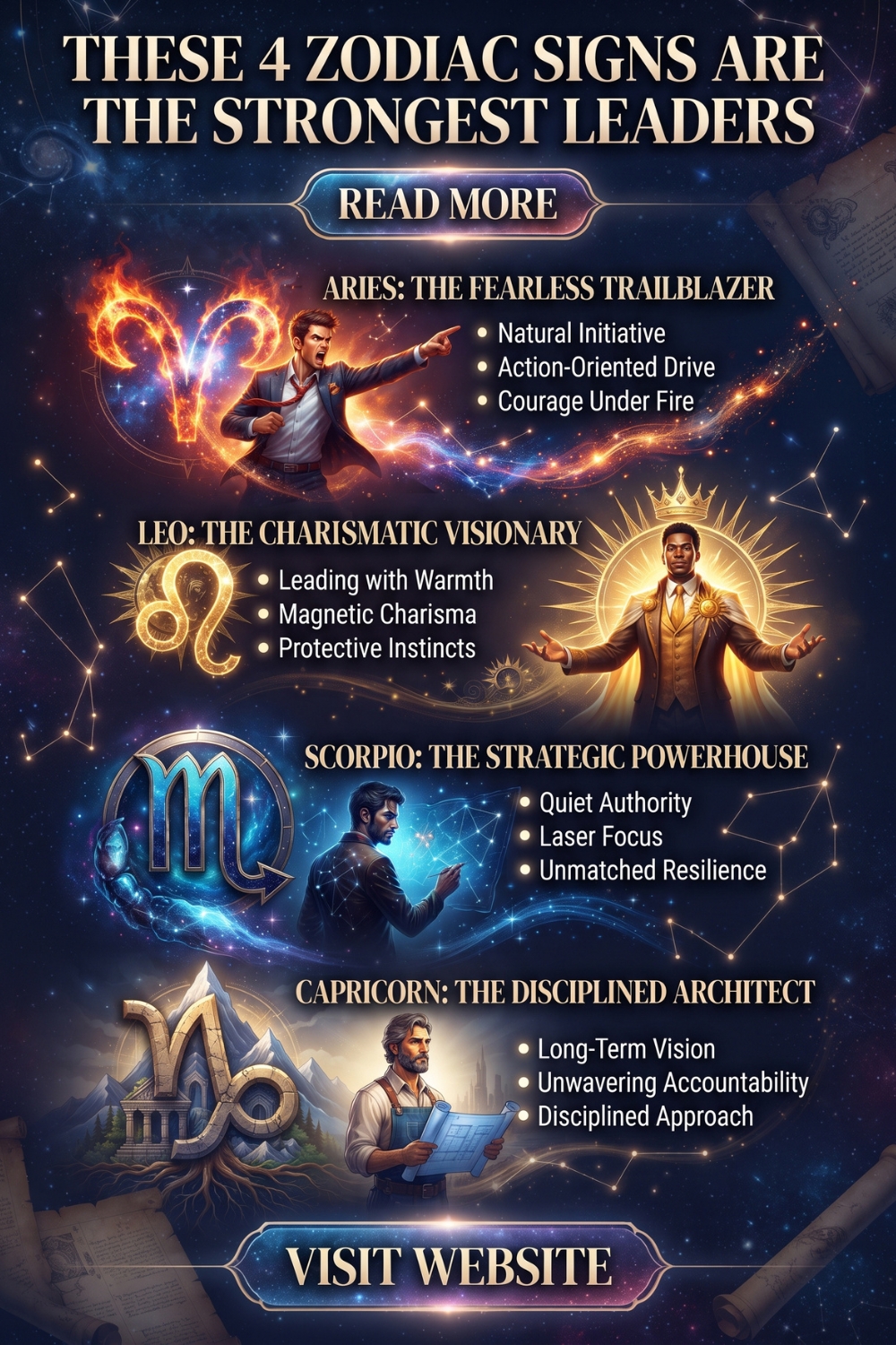 These 4 Zodiac Signs Are The Strongest Leaders