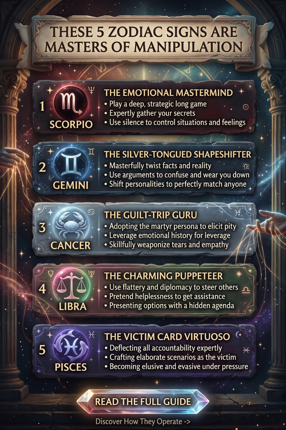 These 5 Zodiac Signs Are Masters Of Manipulation