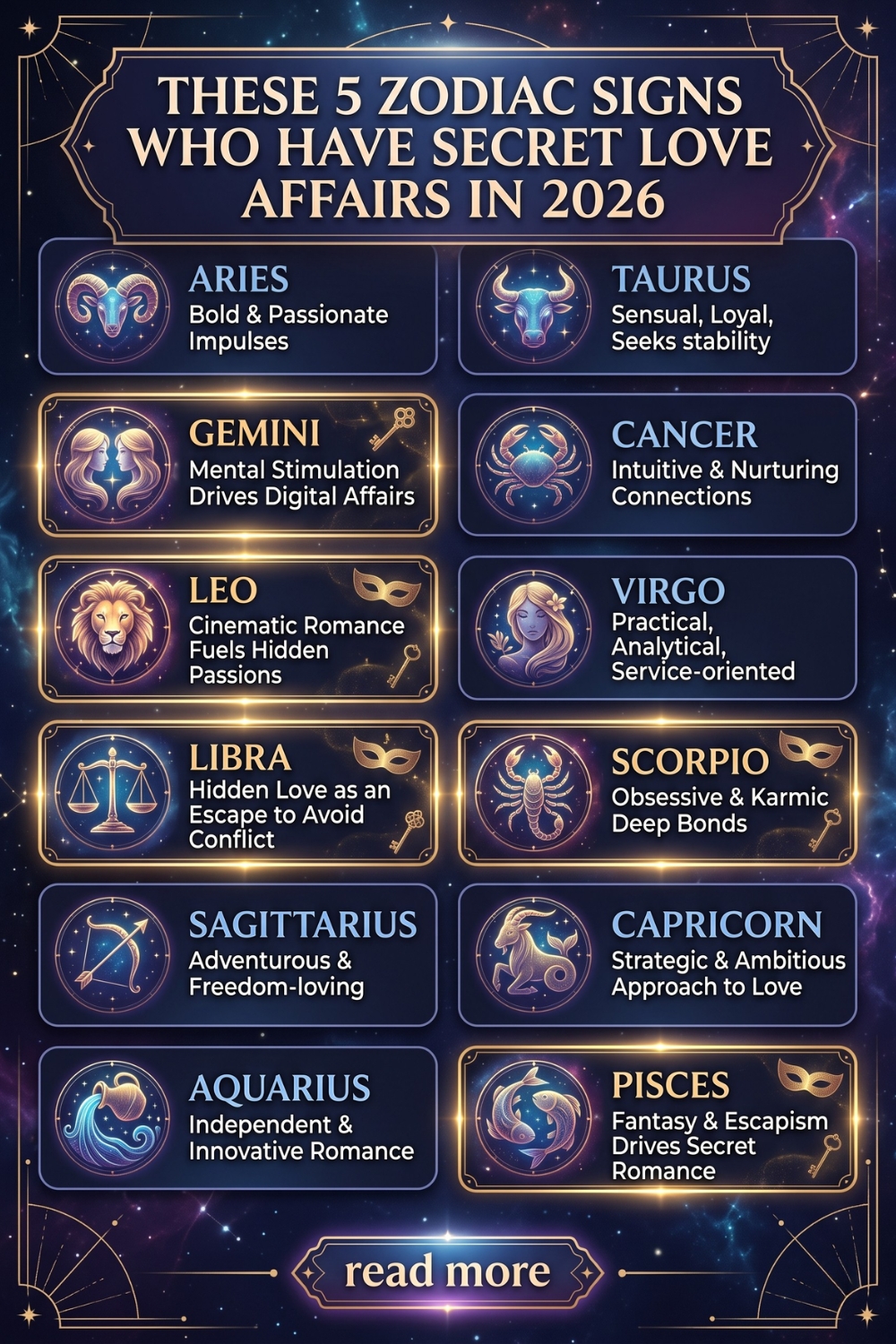These 5 Zodiac Signs Who Have Secret Love Affairs In 2026