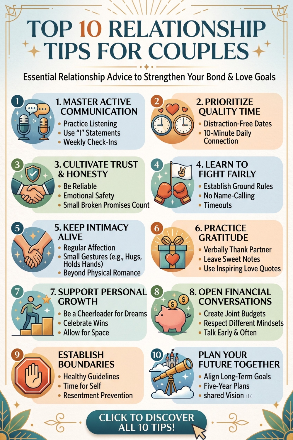 Top 10 Relationship Tips for Couples to Build a Lasting Bond