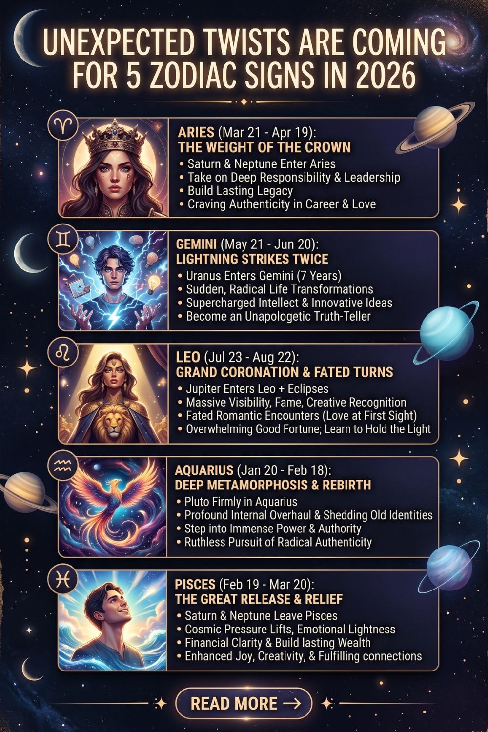 Unexpected Twists Are Coming For 5 Zodiac Signs In 2026
