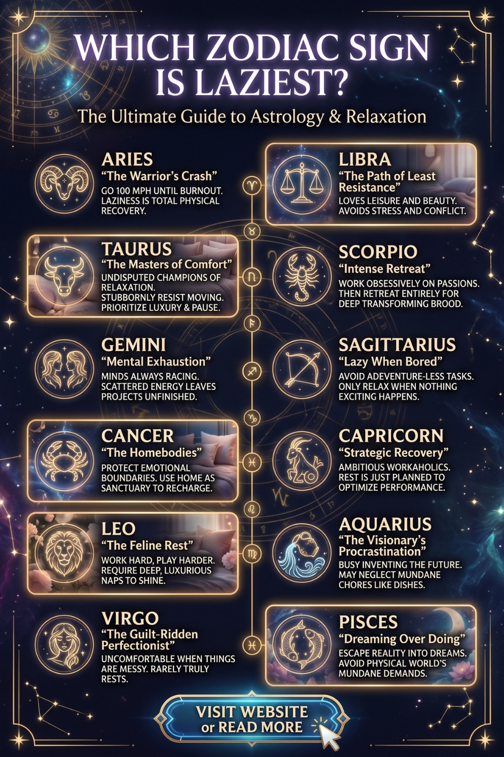 Which Zodiac Sign Is Laziest