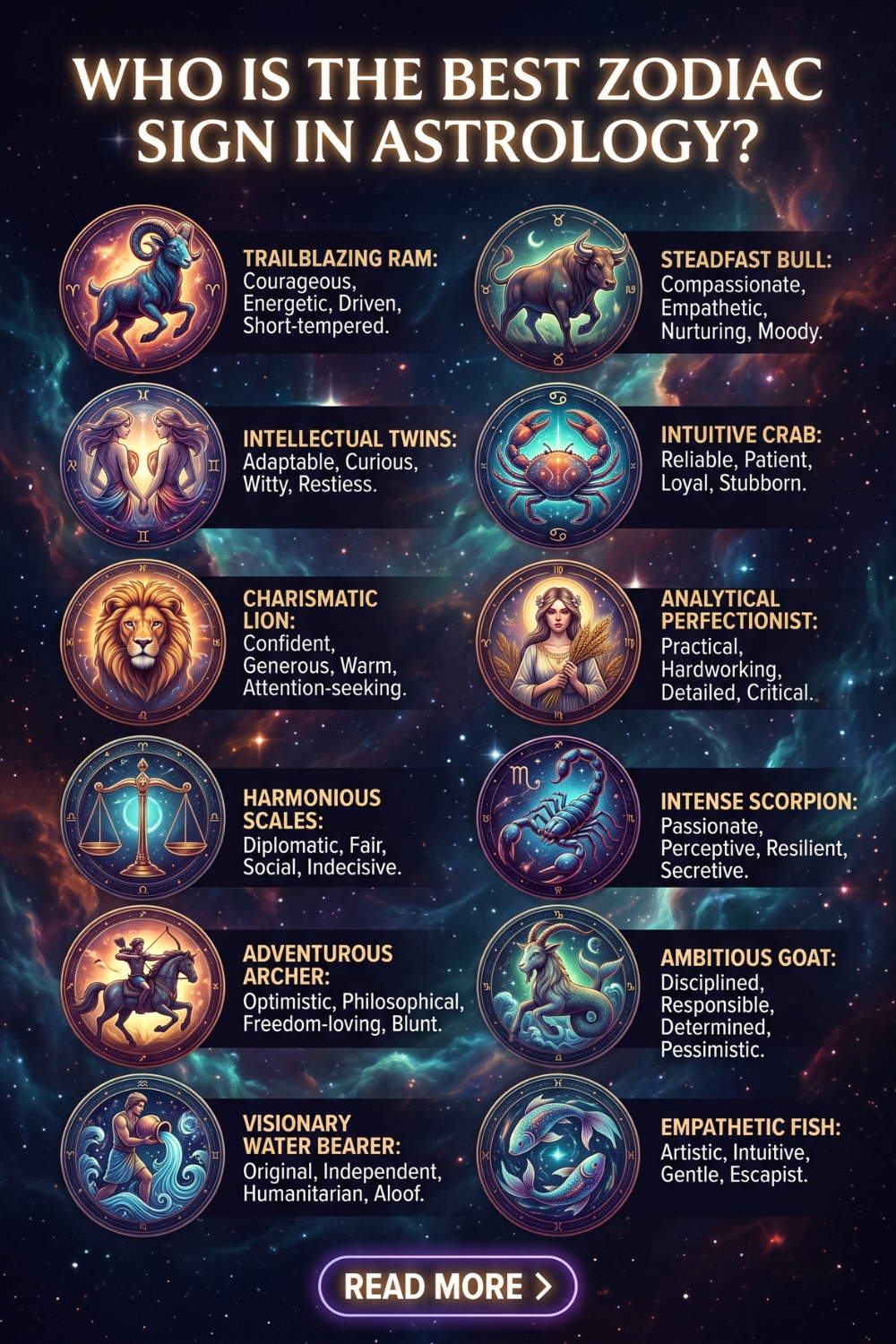 Who Is The Best Zodiac Sign In Astrology