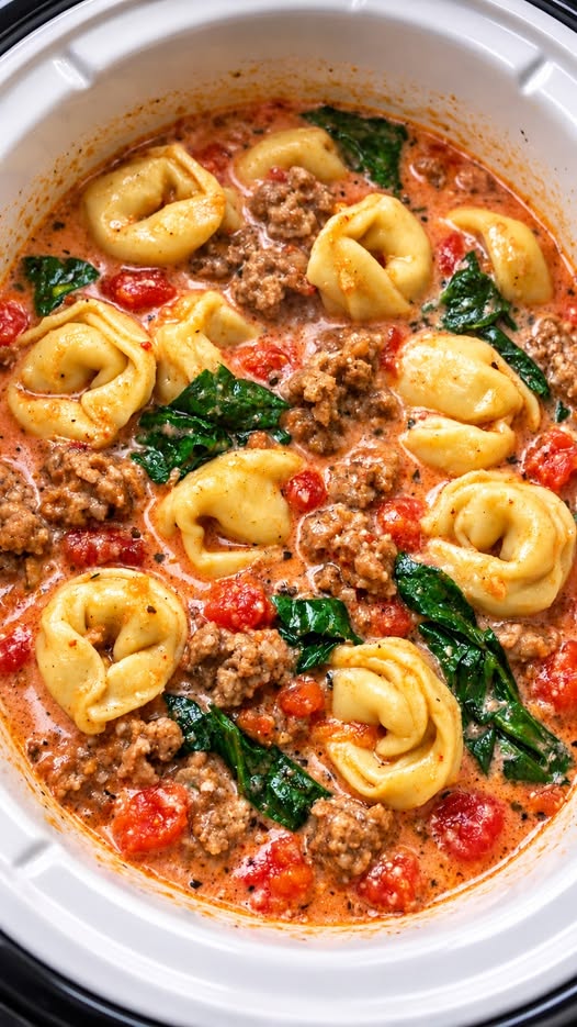 Creamy Sausage Tortellini Soup