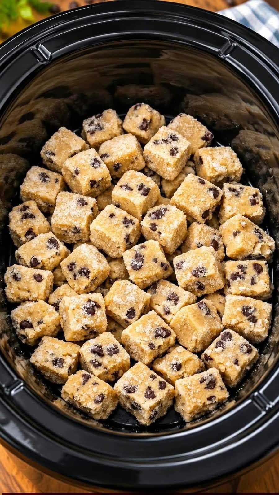 Slow Cooker Chocolate Chip Cookie Dough Bites
