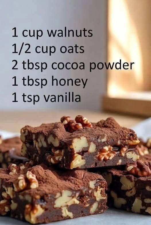 Chewy Chocolate Walnut Energy Bites