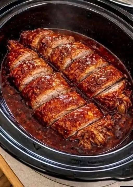 Slow Cooker BBQ Pork Tenderloin
